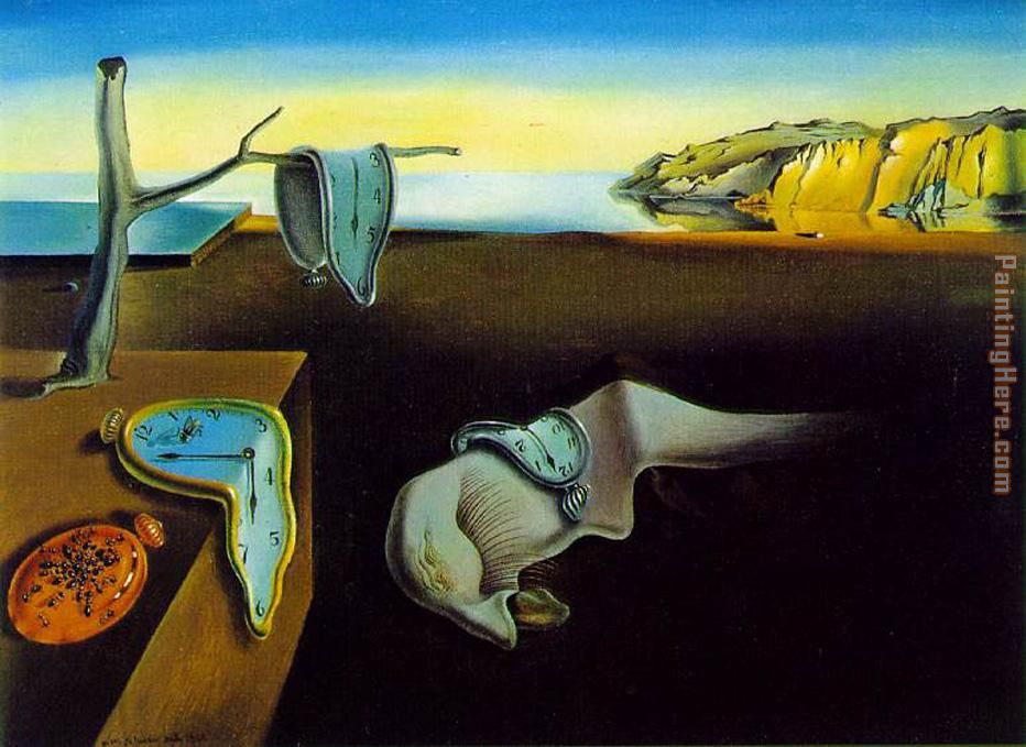 clock melting clocks painting - Salvador Dali clock melting clocks art painting